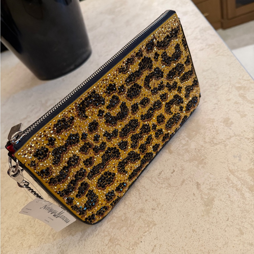 Christian Louboutin Leopard Crystal Clutch โ BRAND NEW